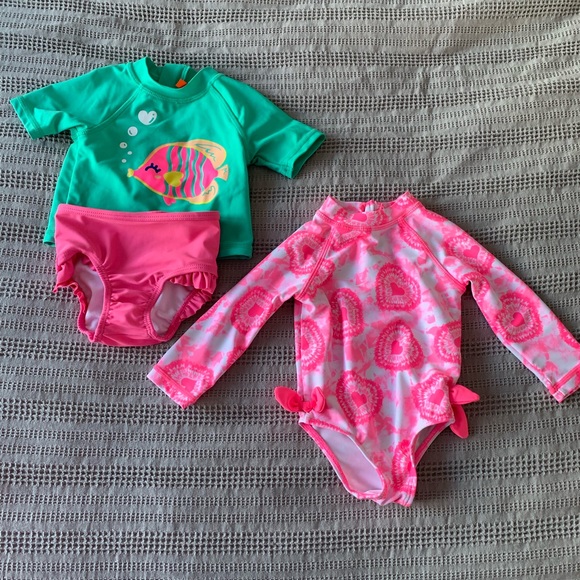 2 Joe Fresh baby bathing suits sold as a lot (3-6 months) - Picture 1 of 2